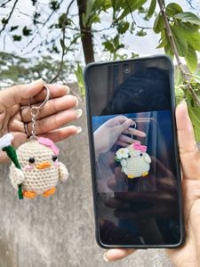 Cute Crochet Duck Keychain ❣️☺️