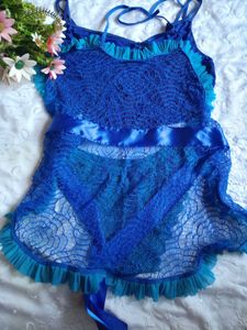 Blue Lace Lingerie