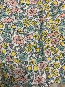 Floral Print Baby Dress with Lace Collar