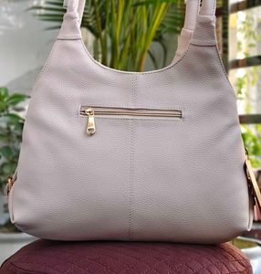 Stylish Beige Hobo Bag