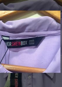 Lavender Shirt Dress
