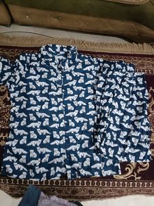 Cute Fox Print Pajama Set