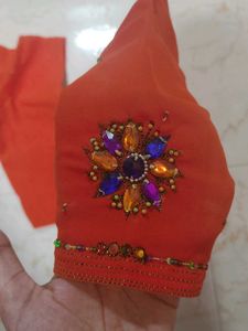 Designer Saree With Heavy Work