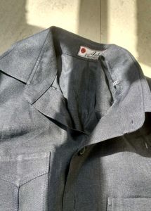 Men's Charcoal Button-Up Shirt