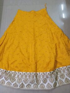 Banarasi Mustard Ethnic Lehenga Choli