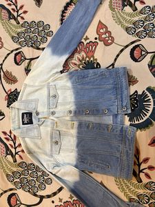 Stylish Dip-Dye Denim Jacket