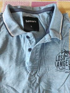 Stylish Blue Bossini Polo T-Shirt