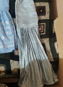 Light Blue Embroidered Kurta Set