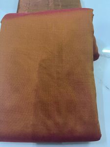 Elegant Ethnic Saree - Brown &amp; Green