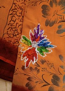 Beautiful Floral Print Saree