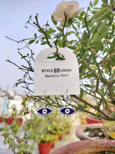 Evil Eye Dangle Earrings