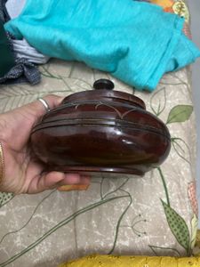 Vintage Wooden Carved Lidded Box