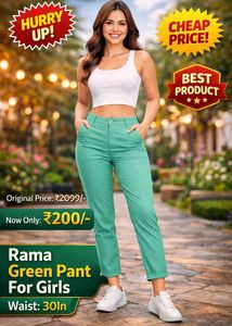 Rama Green slim pants