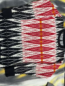 Patterned Knit Sweater