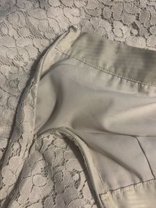 Elegant White Lace Midi Skirt