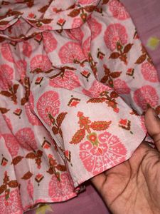 Pretty Floral Print Mini kurti