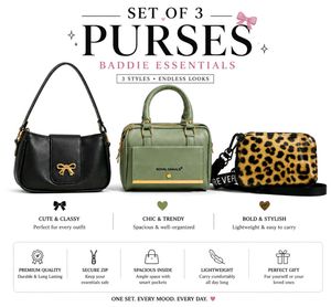 Set of 3 Stylish Purses