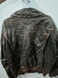 Vintage FiORI Leather Bomber Jacket