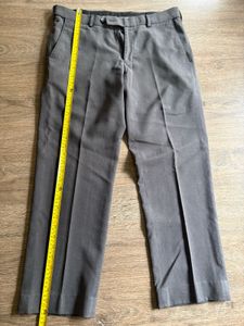 Louis Philippe Men’s Grey Formal Trouser