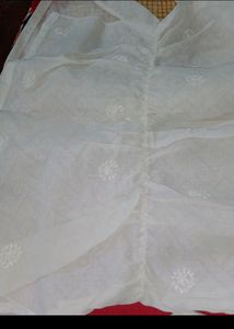 Brand New Chikankari White Peplum top