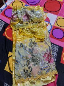 very beautiful handwork cutwork saree