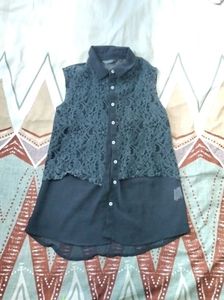 Lace Detail Sleeveless Top