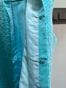 Men's Blue chikankari Nehru Jacket/koti