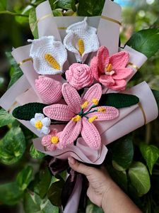 Handmade Crochet Flower Bouquet