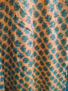 Orange Patterned Kurta