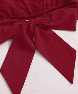 wrap maroon top