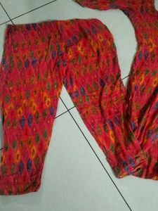 Red colour A line suit