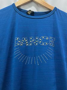 Blue 'Dance' Graphic T-Shirt