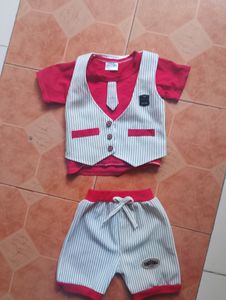 3 Set Piece Baby Dress (4 Months)