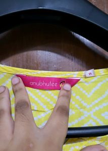Lime Yellow Short Kurti