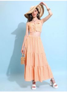 chic gingham coord set