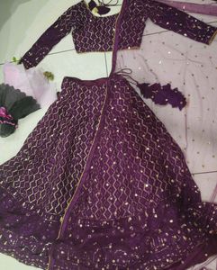 Wine Lehanga Wedding Set 🪞