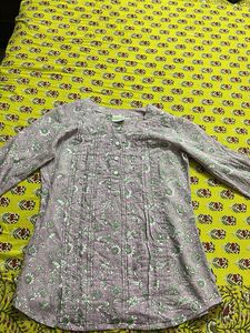 Floral Print Cotton Kurta