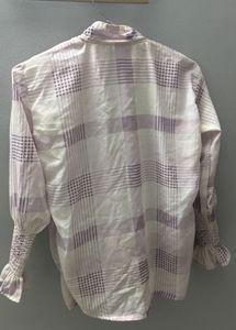 Chic Plaid Tie-Neck Shirt