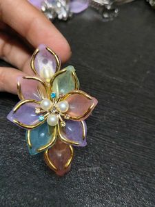 Colorful Flower Brooch Pin