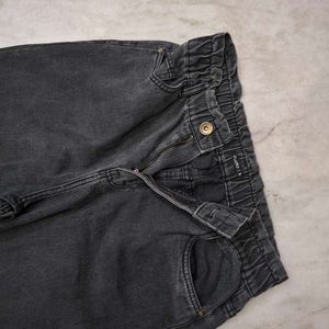 black grey High Waisted Jeans