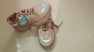 Chunky Pink Holographic Sneakers