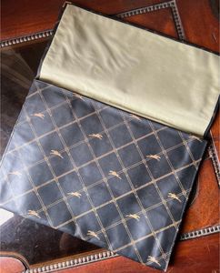 vintage Longchamp Monogram clutch