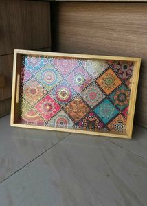 Decorative Wooden Serving Tray
