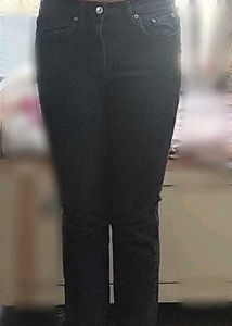 ZARA Vintage Black Straight Leg Jeans