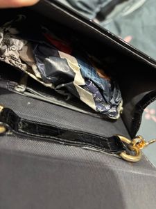 Crocodile Embossed Pearl Handle Bag