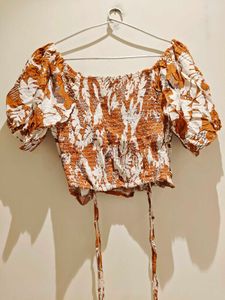 Floral Print Crop Top