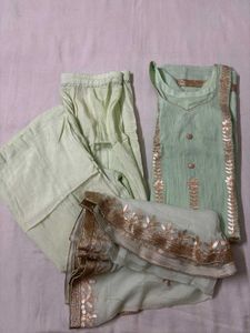 Beautiful Mint Green Kurta Set