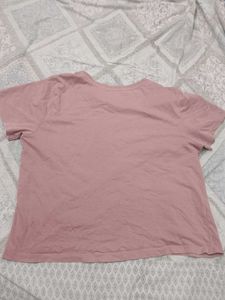 Soft Pink Crewneck T-Shirt 🩷