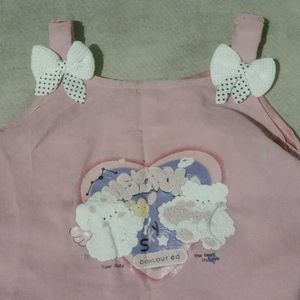 Cute Pink Baby Dress with Bows