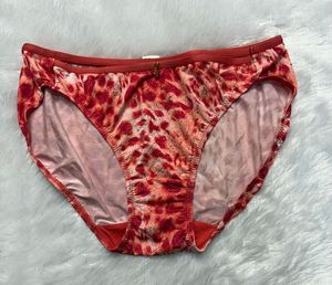 Vibrant Red Animal Print Briefs